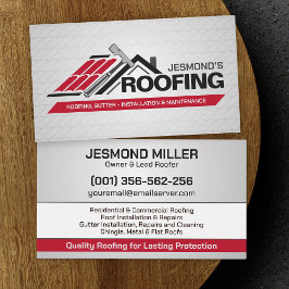 Berufliche Dachdienstleistungen - Roofer Visitenkarte