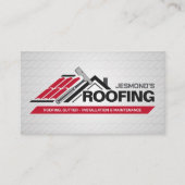 Berufliche Dachdienstleistungen - Roofer Visitenkarte (Vorderseite)