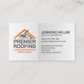 Berufliche Dachdienstleistungen - Roofer Visitenkarte (Vorderseite)
