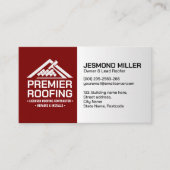 Berufliche Dachdienstleistungen - Roofer Visitenkarte (Vorderseite)
