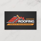 Berufliche Dachdienstleistungen - Roofer Visitenkarte (Vorderseite)