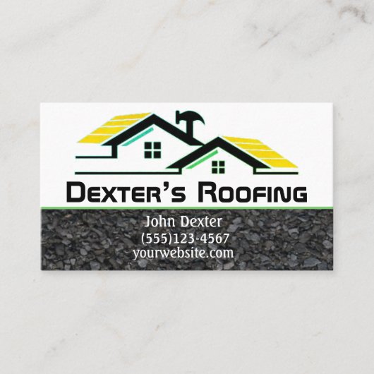 Berufliche Dachfirmenkonstruktion Visitenkarte (Vorderseite)