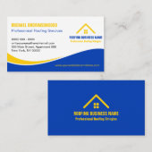 Berufliche Dachschindelkonstruktion Visitenkarte (Vorne/Hinten)