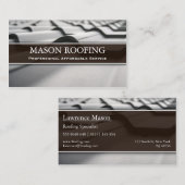 Berufliche Dachziegel-Visitenkarte Visitenkarte (Vorne/Hinten)