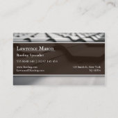 Berufliche Dachziegel-Visitenkarte Visitenkarte (Rückseite)