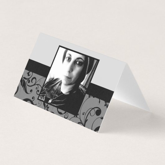 berufliche Damast-Gedenkkarte (Vorderseite)