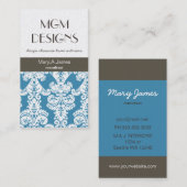 berufliche Damast-Visitenkarten Visitenkarte (Vorne/Hinten)