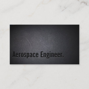 Berufliche Dark Aerospace Engineer Business Card Visitenkarte