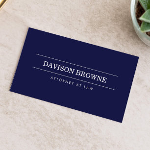 Berufliche "Dark Blue Business Card" Visitenkarte