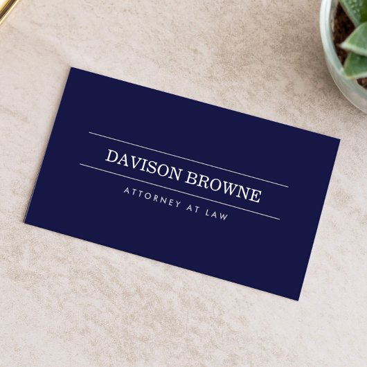 Berufliche "Dark Blue Business Card" Visitenkarte