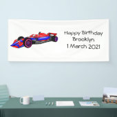 Berufliche Darstellung des Cartoon von Rennfahrzeu Banner (Messe)