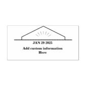 Berufliche Datumseingabe für Unternehmen Briefmark Permastempel (Design)