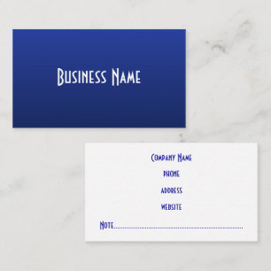 Berufliche Deep Blue Business Card Visitenkarte