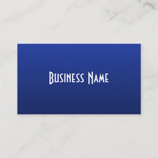 Berufliche Deep Blue Business Card Visitenkarte (Vorderseite)