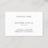 Berufliche Designfarbenharmonie Luxus Visitenkarte (Rückseite)