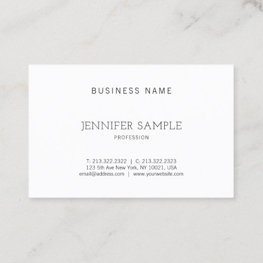 Berufliche Designfarbenharmonie Luxus Visitenkarte (Rückseite)