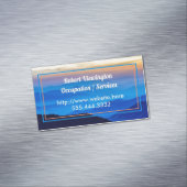 Berufliche Dienstleistungen für Blaugebirge Magnetische Visitenkarte (Beispiel)