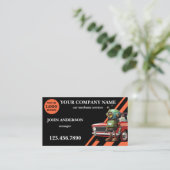 Berufliche Dienstleistungen von Kraftfahrzeugen Visitenkarte (Stehend Vorderseite)