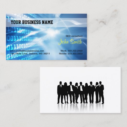 Berufliche digitale Hi-Tech-Industrie Visitenkarte (Vorne/Hinten)