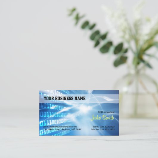 Berufliche digitale Hi-Tech-Industrie Visitenkarte (Stehend Vorderseite)