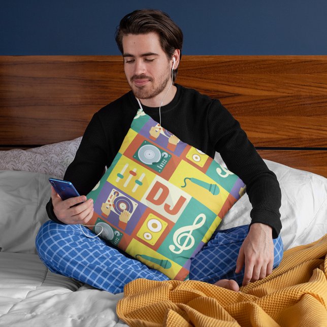 Berufliche Disc Jockey Iconic entworfen Kissen (Von Creator hochgeladen)