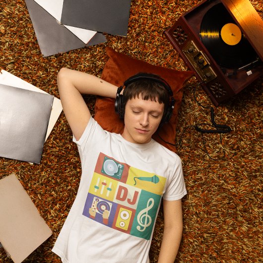 Berufliche Disc Jockey Iconic entworfen T-Shirt