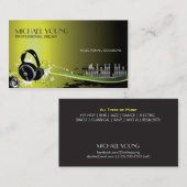 Berufliche Diskjockey-Musik-Geschäfts-Karten Visitenkarte (Vorne/Hinten)