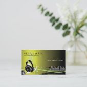 Berufliche Diskjockey-Musik-Geschäfts-Karten Visitenkarte (Stehend Vorderseite)