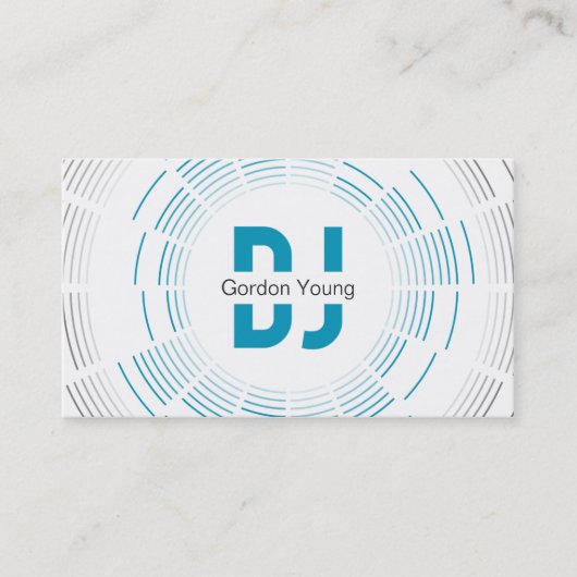 Berufliche DJ-Geschäfts-Karte Visitenkarte (Vorderseite)