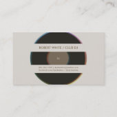 Berufliche DJ-Geschäfts-Karte Visitenkarte (Rückseite)