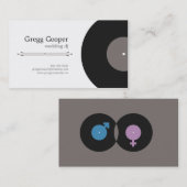 Berufliche DJ-Geschäfts-Karte Visitenkarte (Vorne/Hinten)