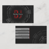 Berufliche DJ-Geschäfts-Karte Visitenkarte (Vorne/Hinten)