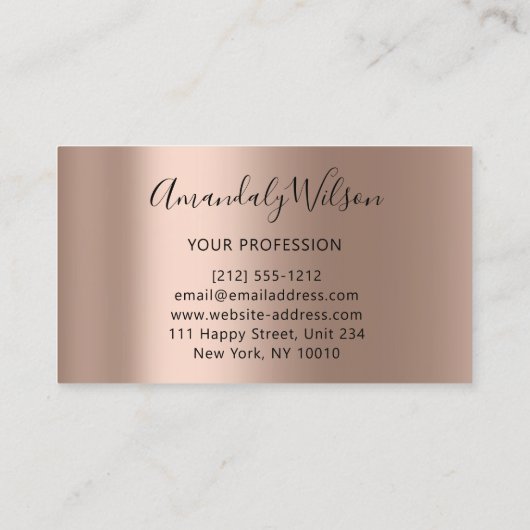 Berufliche DJ Logo Singer Hochzeiten Visitenkarte (Rückseite)