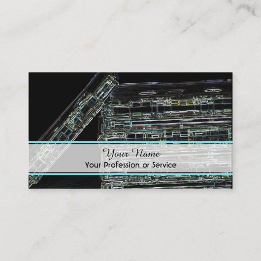 Berufliche DJ- und VJ-Visitenkarte Visitenkarte (Vorderseite)