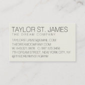 Berufliche doppelseitige Visitenkarte (Vorderseite)