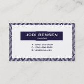 Berufliche doppelseitige visitenkarte (Rückseite)