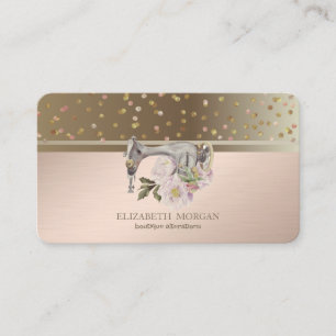 Berufliche Dots Confetti Blumensägemaschine Visitenkarte