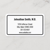 Berufliche Dr. Office Erinnerung Terminkarte (Rückseite)