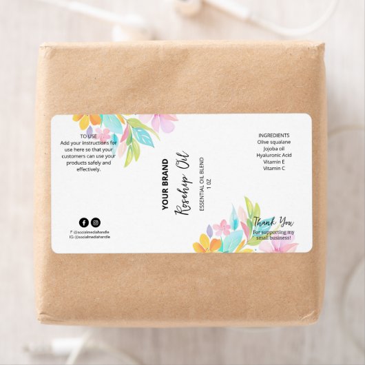 Berufliche Dropper-Flaschenmarken (Insitu)