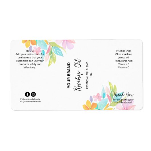 Berufliche Dropper-Flaschenmarken (Vorne)