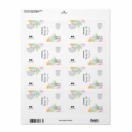 Berufliche Dropper-Flaschenmarken (Vorne)