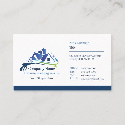 Berufliche Druckwäschegesellschaft Visitenkarte (Vorderseite)