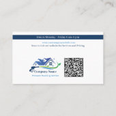 Berufliche Druckwäschegesellschaft Visitenkarte (Rückseite)