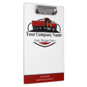 Berufliche Dump Truck Hauling Company Klemmbrett (Rechts)