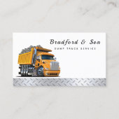 Berufliche Dump Truck Service Visitenkarte (Vorderseite)