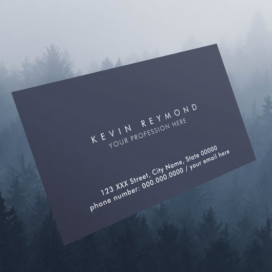 berufliche dunkelblaue Marine Visitenkarte