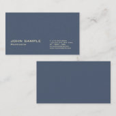 Berufliche Dunkelblaue Premium Perle Finish Modern Visitenkarte (Vorne/Hinten)