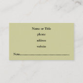 Berufliche Dunkle Raute-Visitenkarte Visitenkarte (Rückseite)