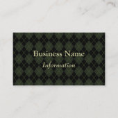 Berufliche Dunkle Raute-Visitenkarte Visitenkarte (Vorderseite)