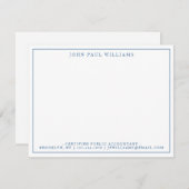 Berufliche dünne Grenze Mitteilungskarte (Vorne/Hinten)